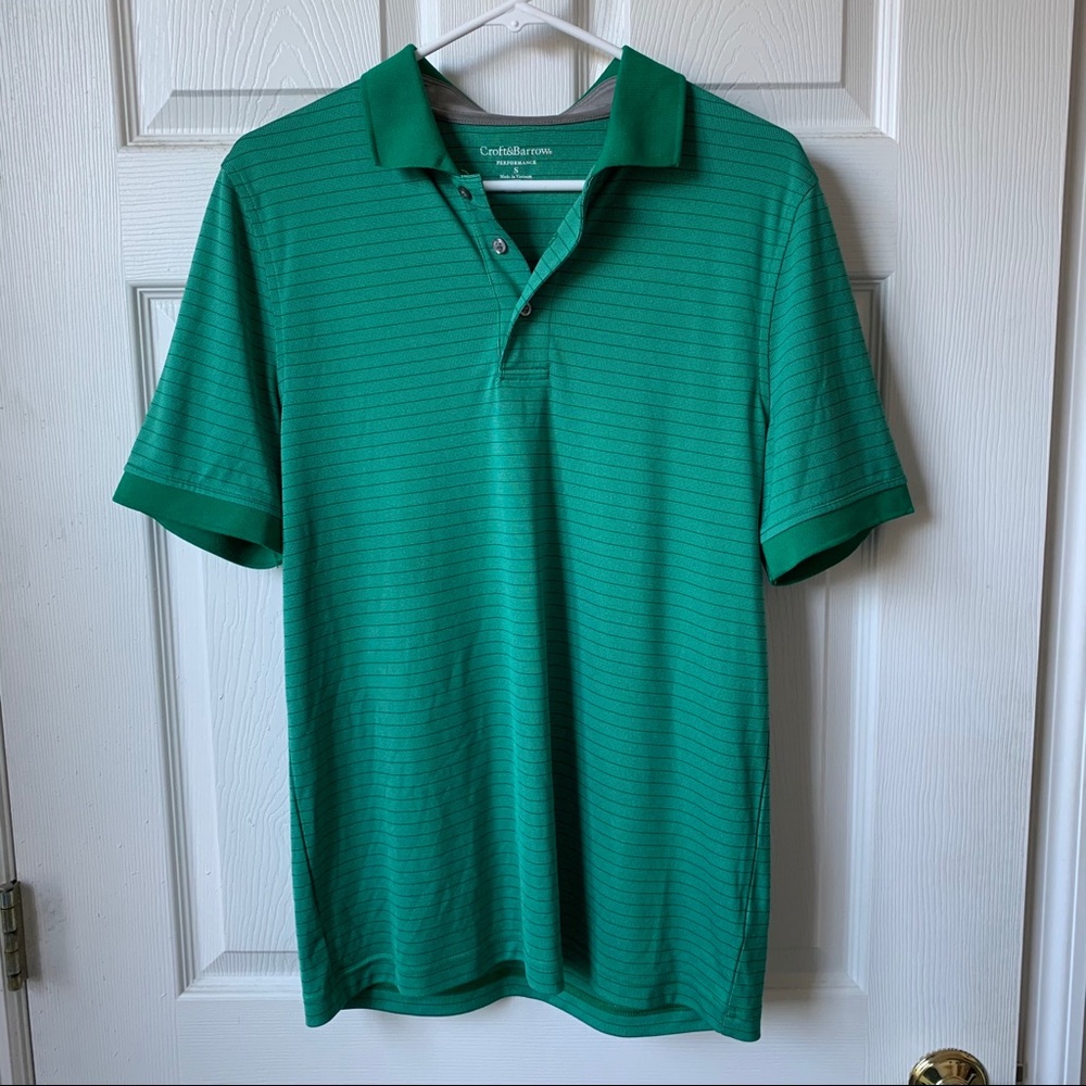 Like NEW Croft & Barrow Green Performance Polo